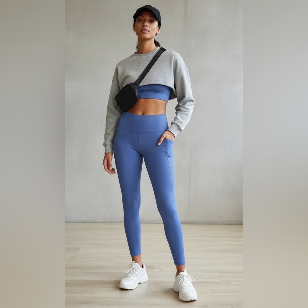 Calvin Klein Performance Leggings Medium High-Waist Pockets Sculpting
